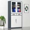 Steel 4 Door Storage Office Cabinet With 2 Drawers thumb 4