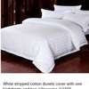 Excecutive white stripped cotton bedsheets thumb 6