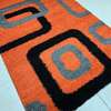 orange trendy Turkish shaggy carpets thumb 1