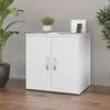 Office Cabinet; White 2-Door Credenza thumb 2