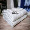 King-size white striped duvet thumb 0