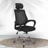 Office seats: Ergonomic office headrest chair with wheels thumb 0