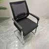 Ergonomic Armrest Visitors Waiting Chrome-Based Chair thumb 7