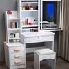 DRESSING TABLE: White Lighted Dressing Table thumb 0