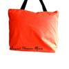 Womens Orange canvas ankara bag with earrings thumb 0