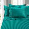 luxury cotton stripped bedsheets thumb 0