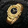 NAVIFORCE 9093 Luxury Brand Gold Quartz Led Clock Men thumb 2