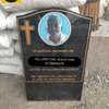 Upright Granite Headstones with Personalized Image thumb 0