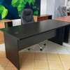 Modern L-Shaped Ergonomic Office Desk White Black Trim thumb 10