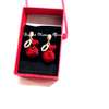 Ladies Red Crystal Necklace & chain Bracelet Combo thumb 3