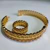 Luxury women leaf design ring and bracelet thumb 2