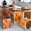 Rustic dining table and chairs thumb 0