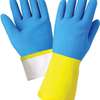 Bi-color rubber latex gloves thumb 3