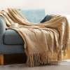 Soft Knitted Throw Blanketswith Tassel thumb 5
