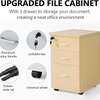 under desk movable 3-drawer cabinet thumb 2