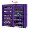 Metallic Portable shoerack with Canvas Cover* thumb 0