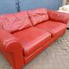 Ex uk bouncy and comfortable two seaters leather sofa thumb 3