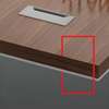 Office Desk: 180cm Brown Contemporary L-Shape Office Desk thumb 3