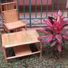 Bamboo Rustic Outdoor Chair Coffee Table set thumb 0