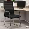 Office Chair: Mesh Office Chair Without Wheel Black Backrest thumb 0