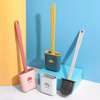 Toilet Brush Water Leak Proof With base Silicone thumb 1