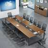 Modern Collaborative Office Table – Multi-Person Wood thumb 0