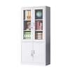 Modern Steel Filing Cabinet with Lock & Glass Doors thumb 1