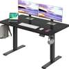 Office Desk: Black Executive Electric Office Desk thumb 1