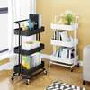 movable trolley storage rack(plastic with metallic stands) thumb 1