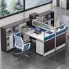 Modern 2‑Way MDF Home Office Work Station with Drawers thumb 7