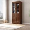 Office Cabinet: Mahogany Wood 2-Door Cupboard thumb 4