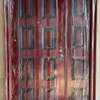 Double door in brown walnut with a wooden finish thumb 1