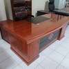 1.4 M L Shaped Mahogany Executive Desk thumb 5