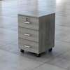 3-Drawer Vertical Mobile File Cabinet with Lock thumb 2