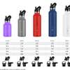 Stainless Steel Water Bottle with Straw & Spout Lids thumb 1