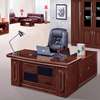 Office Desk : Executive L-Shaped Mahogany Wood Desk thumb 0