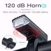 Bicycle front rechargeable light horn cycling bike torch thumb 2