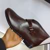 Buckle Moreechi Premium Leather Shoes Men Coffee Brown thumb 0