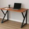 Modern Wooden Computer Desk with Metal Frame thumb 4