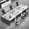 6-Person Modular Office Desk – Modern Cubicle Workstation thumb 5