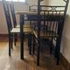 Dining Table Set with Metal Frame Chairs thumb 2