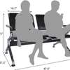 Black PU Padded Reception Bench thumb 3