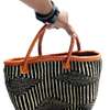 Womens Sisal Basket with eather wallet thumb 1