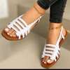 Ladies quality suede and canvas sandals thumb 1