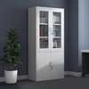 Adjustable Multi-Layer Steel Cabinet with Glass Doors thumb 2