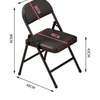 Office chair: Black leather foldable suty chair thumb 3