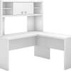L shaped customized Home office desk with a side shelf thumb 4