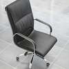 Office Chair: Leather Swivel Modern Staff Seat thumb 4