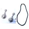 Womens Blue Crystal Necklace and earrings thumb 0