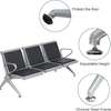3 Seater Black Padded Reception Bench thumb 8
